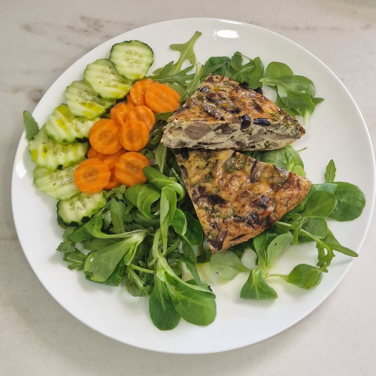 Mushroom frittata