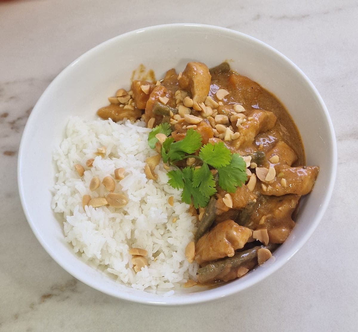 Thai chicken massaman curry