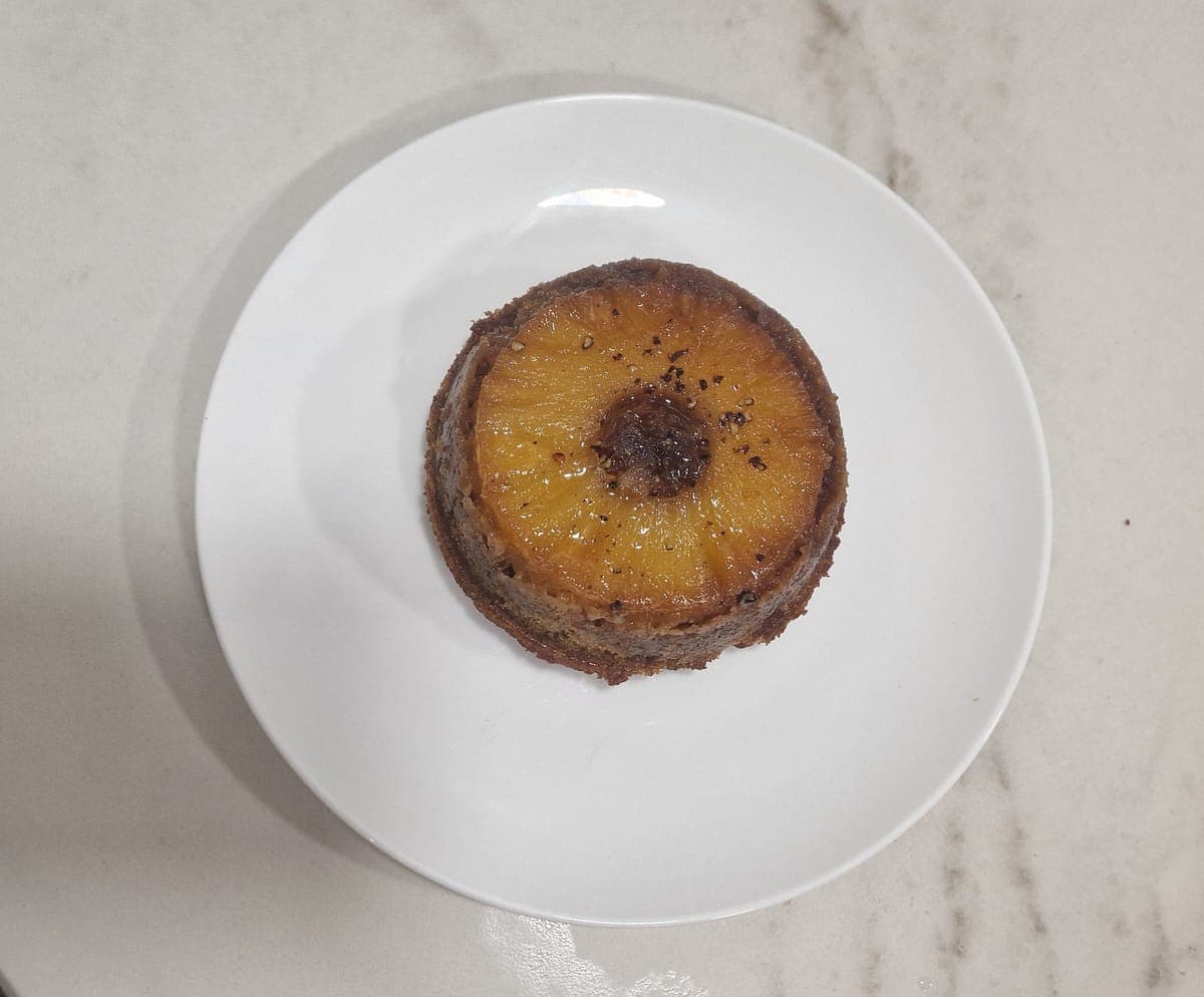 Upside-down pineapple cake
