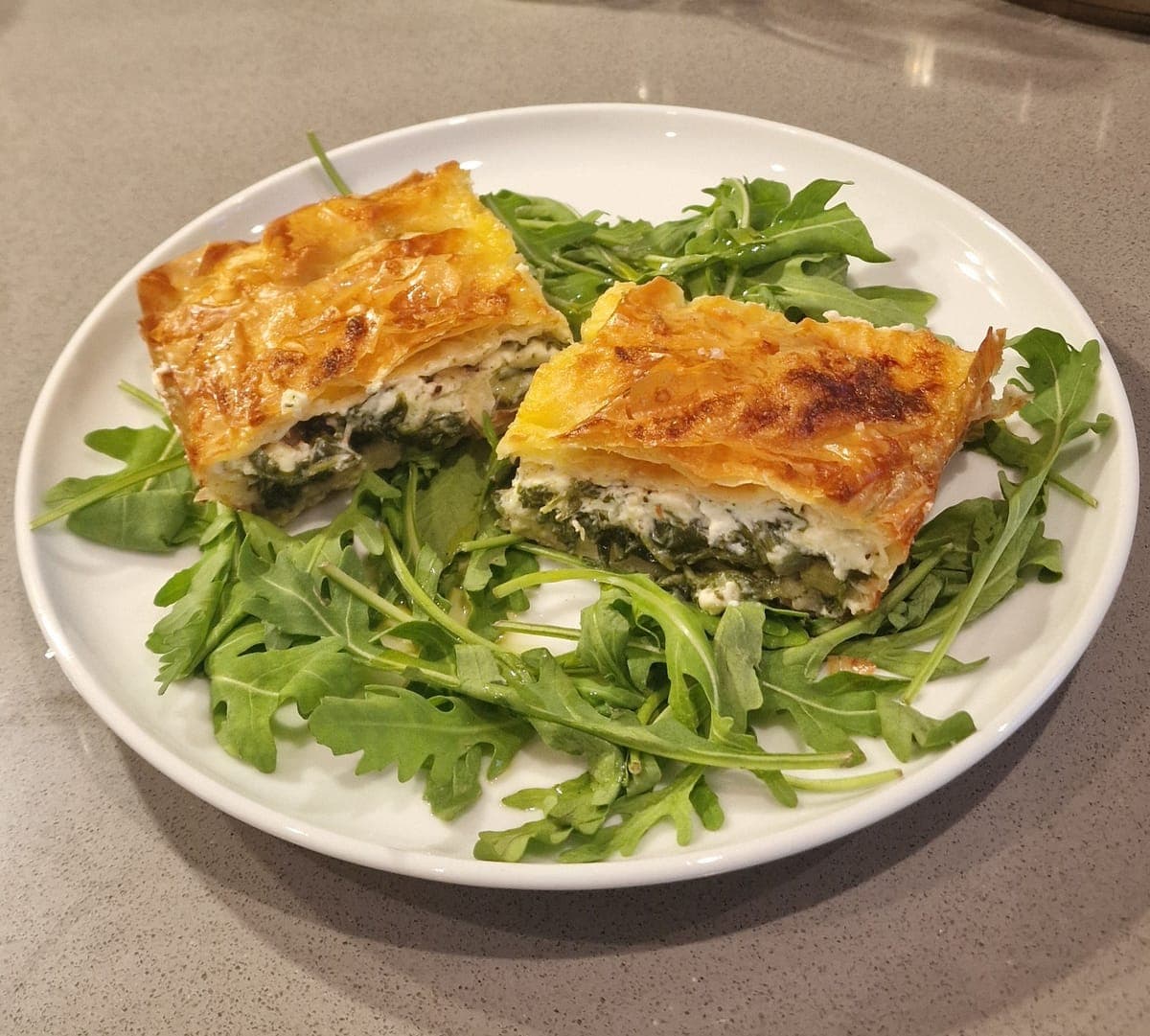 Vegetarian Greek pie with Swiss chard and ricotta